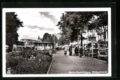 AK Berlin-Charlottenburg, Partie am Stuttgarterplatz