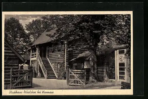 AK Berlin-Wannsee, Blockhaus Nikolskoe