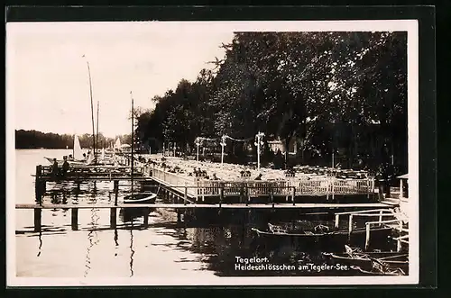 AK Berlin-Tegelort, Heideschlösschen am Tegeler-See