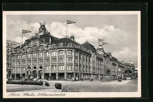 AK Berlin, Warenhaus Hertie, Alexanderplatz