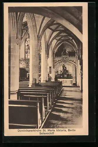AK Berlin, Dominikanerkirche St. Maria Viktoria, Karlstrasse 29