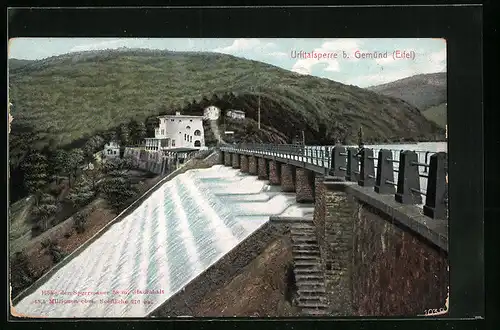 AK Gemünd i. Eifel, Blick zur Urfttalsperre