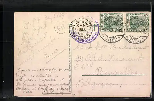 AK Gemünd i. Eifel, Blick zur Urfttalsperre