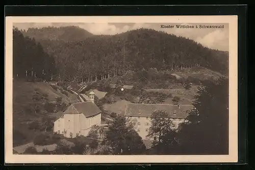AK Wittichen i. Schwarzwald, Ansicht des Klosters