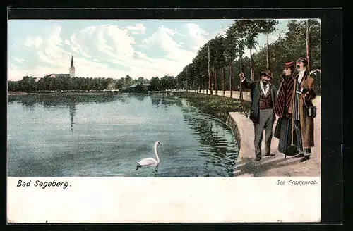 AK Bad Segeberg, See-Promenade