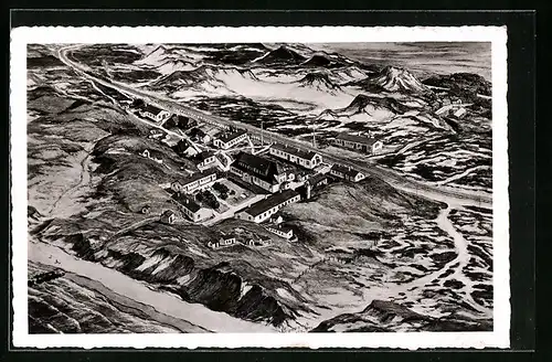 Künstler-AK Sylt, Nordseeheim Klappholttal