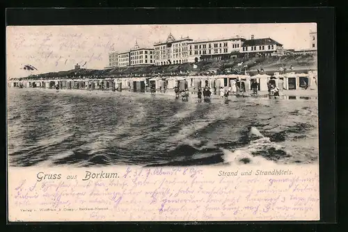 AK Borkum, Strand und Strandhotels