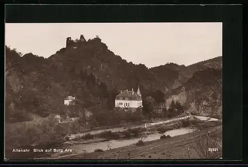 AK Altenahr, Blick auf Burg Are
