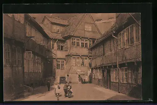 AK Alt-Hamburg, Hof in der Steinstrasse
