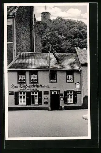 AK Bad Godesberg, Frontansicht des Gasthauses zur Lindenwirtin Aennchen
