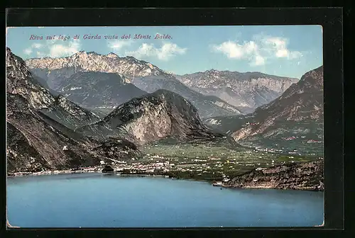 AK Riva /Lago di Garda, Gesamtansicht mit Monte Balso