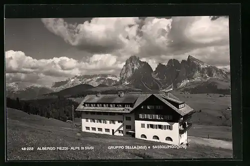 AK Alpe di Siusi, Albergo Mezdi, Gruppo Sella e Sassolungo