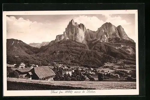 AK Siusi, Panorama verso lo Sciliar