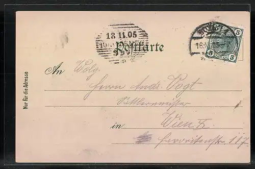 AK Bozen-Gries, Ortsansicht mit dem Rosengarten