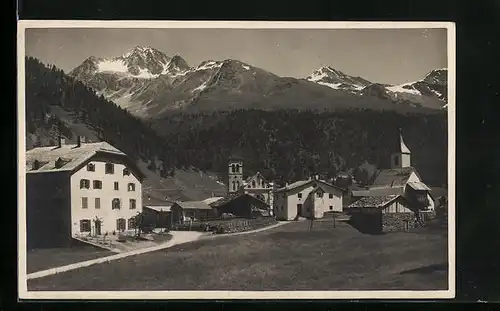 AK Solda, Ortspartie mit Gebirgslandschaft