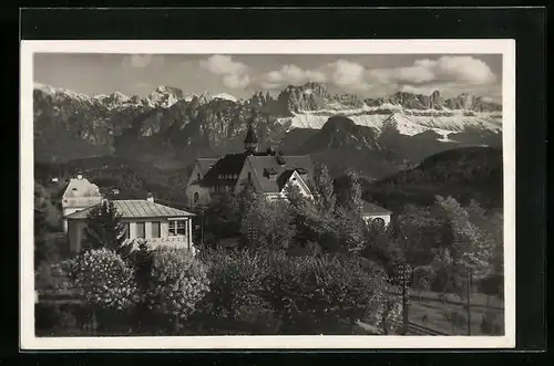 AK Soprabolzano sul Renon, Hotel Holzner verso le Dolomiti