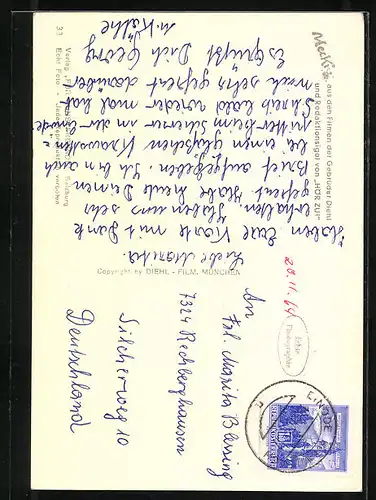 AK Mecki mit den Kindern im Automobil, Wir kommen