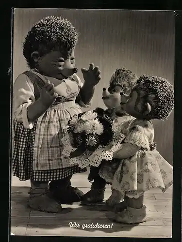 AK Micki bekommt Blumen zum Geburtstag, Wir gratulieren!