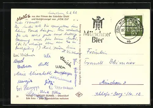 AK Mecki munter mit einem Bier in der Hand, Alles für die Gesundheit!