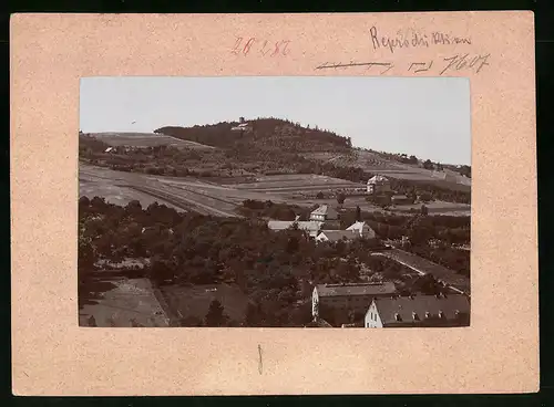 Fotografie Brück & Sohn Meissen, Ansicht Kamenz i. Sa., Blick aus der Stadt auf das Hutberghotel