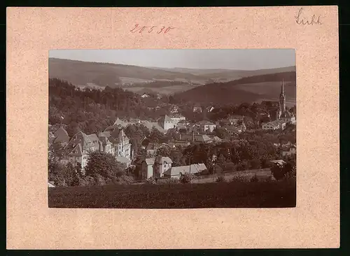 Fotografie Brück & Sohn Meissen, Ansicht Bad Elster, Teilansicht des Ortes mit Kurhaus