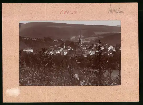 Fotografie Brück & Sohn Meissen, Ansicht Bad Elster, Blick auf die Stadt mit Kurheim Astraea