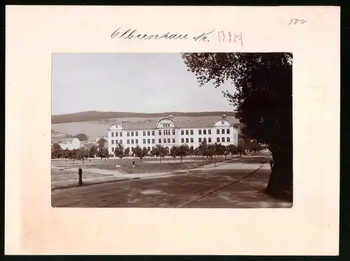 Fotografie Brück & Sohn Meissen, Ansicht Olbernhau i. Erzg., Blick auf die Neue Schule