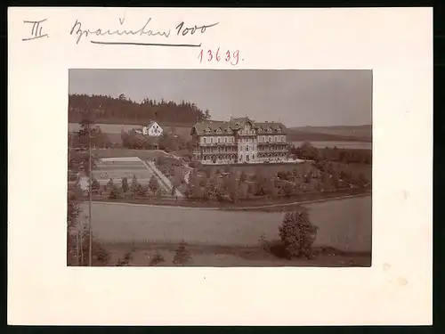 Fotografie Brück & Sohn Meissen, Ansicht Mühlhausen i. V., Blick auf das Genesungsheim mit Parkanlage