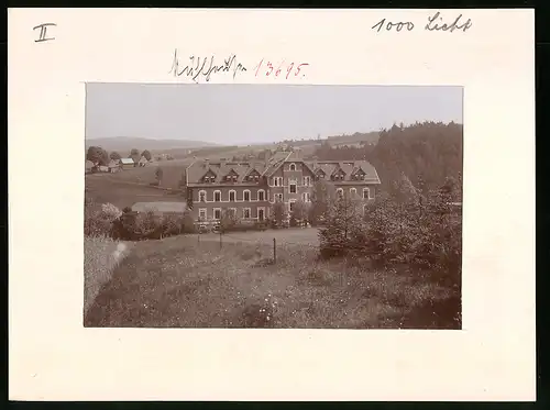 Fotografie Brück & Sohn Meissen, Ansicht Mühlhausen i. V., Blick auf das Genesungsheim Rückansicht