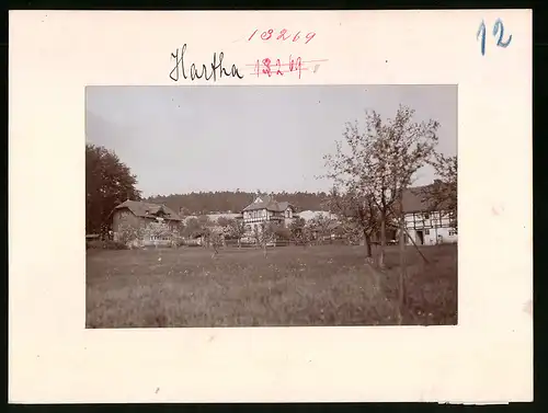Fotografie Brück & Sohn Meissen, Ansicht Bad Hartha, Blick auf das Villenviertel
