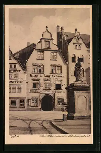 AK Erfurt, Hohe Lilie, Friedrich-Wilhelmsplatz 31