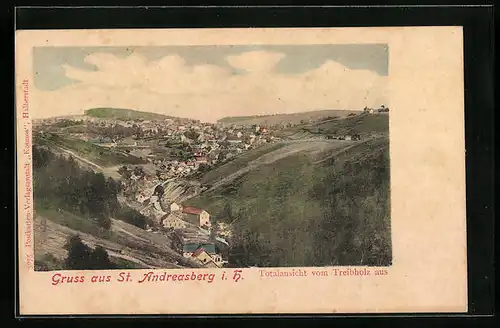 AK St. Andreasberg, Totalansicht von Treibholz aus