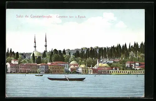 AK Constantinople, Cimetière turc a Eyoub