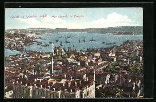 AK Constantinople, Vue generale du Bosphore