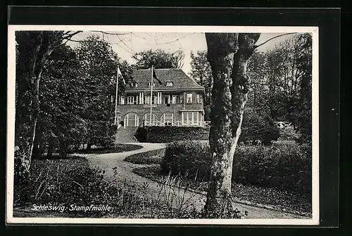 AK Schleswig, Strassenpartie an der Stampfmühle