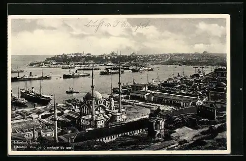 AK Istanbul, Vue panoramique du port