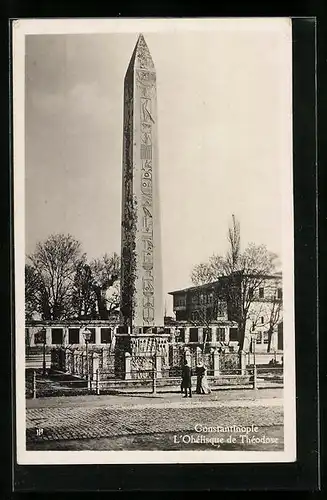 AK Constaninople, L`Obélisque de Théodose
