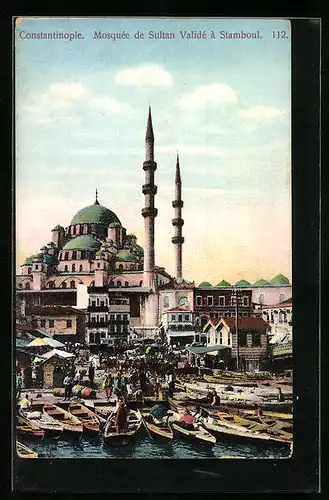 AK Constantinople, Mosquée de Sultan Validé à Stamboul