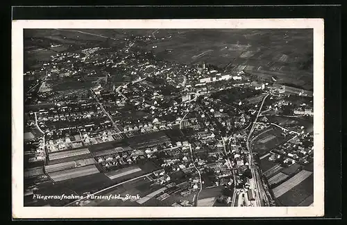 AK Fürstenfeld, Fliegeraufnahme der Stadt