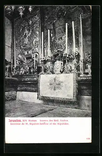 AK Jerusalem, Inneres des Heiligen Grabes