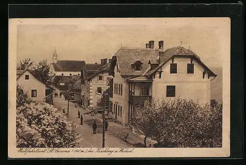 AK St. Corona bei Kirchberg a. Wechsel, Strassenpartie mit Hotel