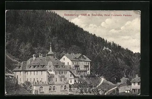 AK Semmering, Blick auf das Hotel Constantin Panhans