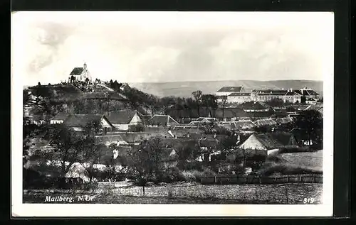 AK Mailberg, Ortsansicht mit dem Friedhof