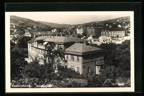 AK Klosterneuburg, Krankenhaus aus der Vogelschau