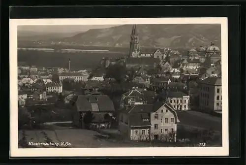 AK Klosterneuburg, Teilansicht aus der Vogelschau