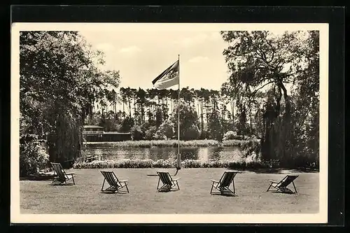 AK Berlin-Wannsee, V.B.B.-Heim, Blick zum kleinen Wannsee