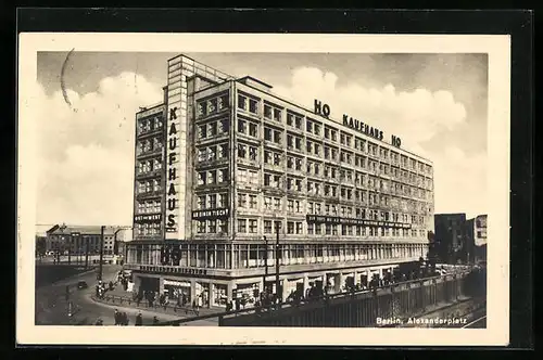 AK Berlin, Partie am Alexanderplatz, HO Kaufhaus