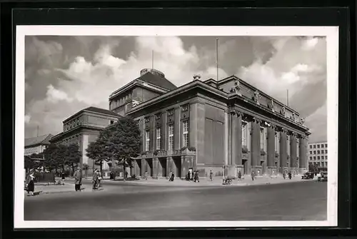 AK Berlin-Charlottenburg, Partie am Deutschen Opernhaus