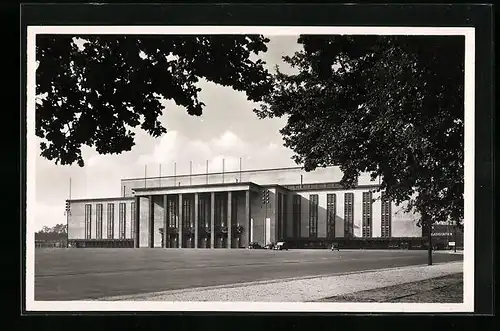 AK Berlin, Aussenansicht der Deutschlandhalle