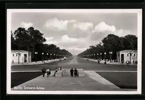 AK Berlin, Die Ostwest-Achse aus der Vogelschau